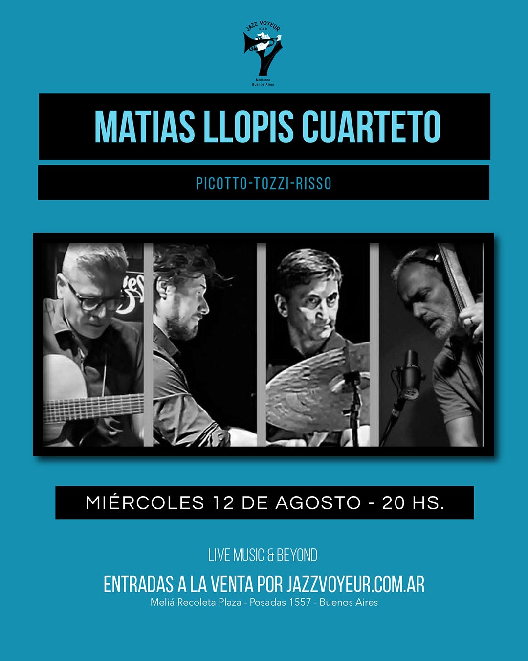 MATIAS LLOPIS CUARTETO artwork from Jazz Voyeur Club
